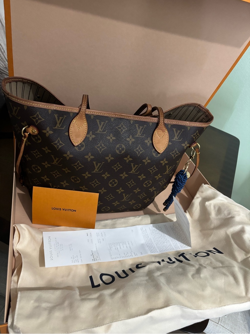 Louis Vuitton Monogram Canvas Tote in Brown and Tan